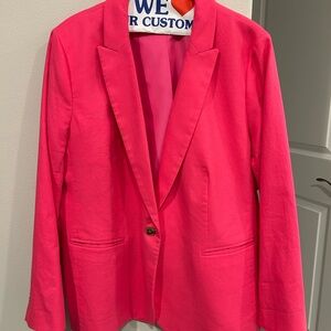 J. Crew Factory Bold Pink Blazer